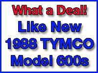 Tymco 600s Information