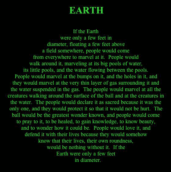 Earth Poem