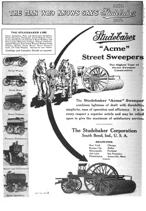 Studebaker Sweeper Advertisement
